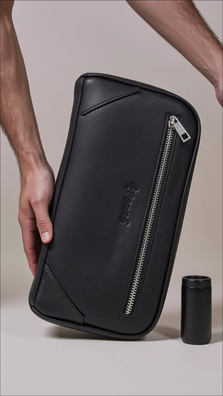 Premium Travel Organizer – Magnetic & Zipper Side Chamber